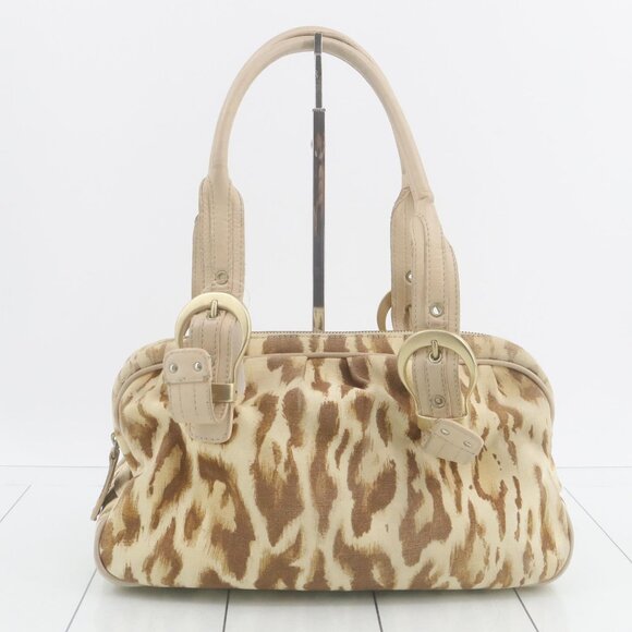 Dior Handbags - Christian dior canvas Handbag Leopard Print
